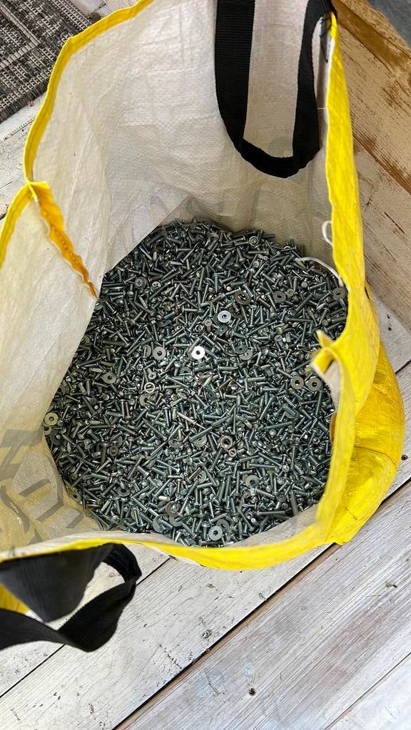 Assortiment schroeven ringen etc., Ophalen, Zo goed als nieuw, Minder dan 50 mm, Schroeven