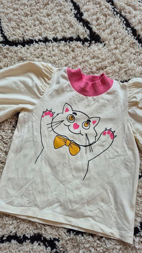 Mini Rodini shirt maat 5-7 met kattenprint, Ophalen of Verzenden