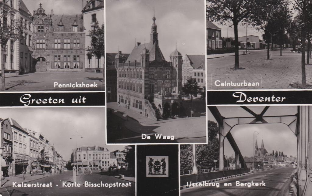 GA1327 Groeten uit Deventer Olst Twello Wilp Achterhoek1963, Verzenden, 1960 tot 1980, Gelopen, Overijssel