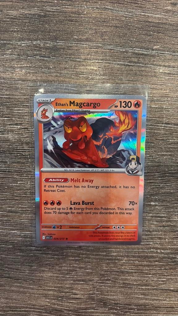 ASC Ethan’s Magcargo 024/217 holo, Ophalen of Verzenden, Zo goed als nieuw