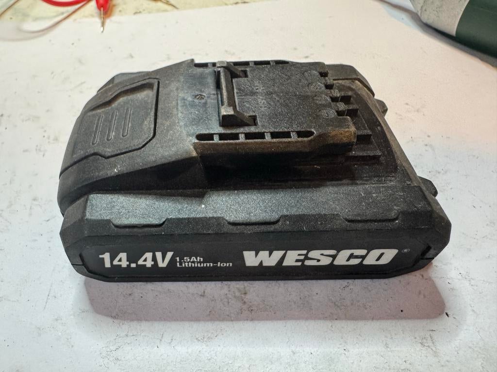 Wesco 14.4V 1.5Ah Li-ion Accu voor Gereedschap, Ophalen of Verzenden, Gebruikt, Overige typen