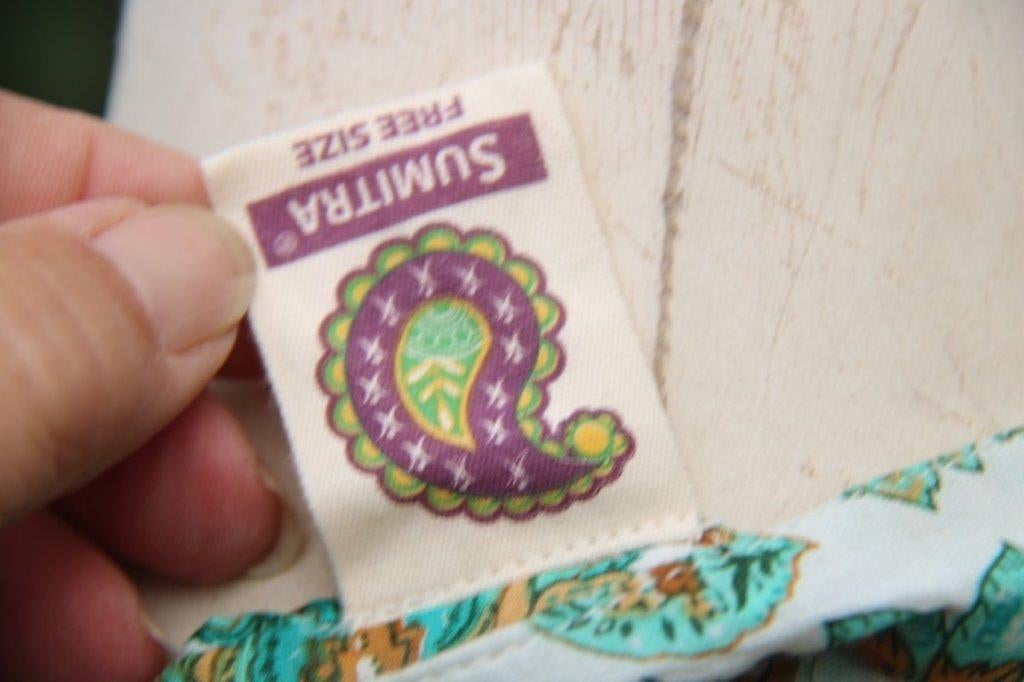 Jurk/ Tuniek groen/ camel Sumitra 1mt (M-L) Vaste prijs AANB, Ophalen of Verzenden, Boven de knie, Groen, Sumitra