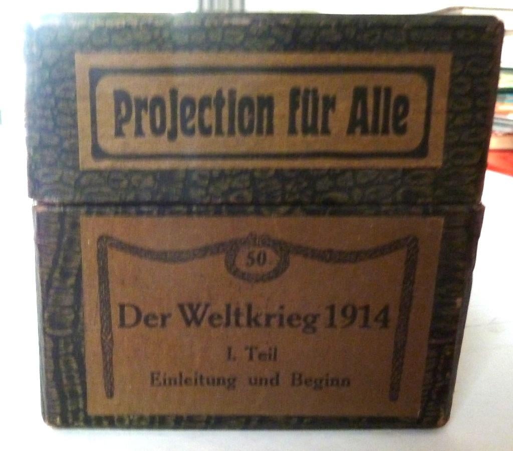 Toverlantaarn Platen Der Weltkrieg 1914 1e Teil Einleitung, Ophalen of Verzenden, Overige soorten, Duitsland