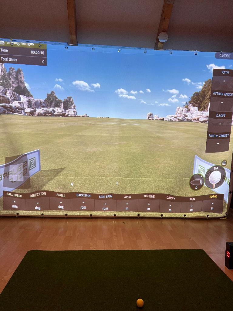 Golf sim te koop, Square golf Launch monitor, impact screen, Ophalen of Verzenden, Zo goed als nieuw, Overige typen, Overige merken
