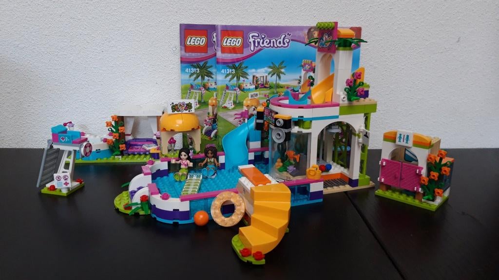 Lego Friends 41313 Heartlake Zwembad, Ophalen of Verzenden, Zo goed als nieuw, Complete set, Lego