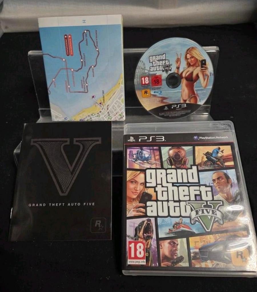 Grand Theft Auto V (GTA 5) PS3 - Compleet met kaart, Avontuur en Actie, Online, Vanaf 18 jaar, 1 speler