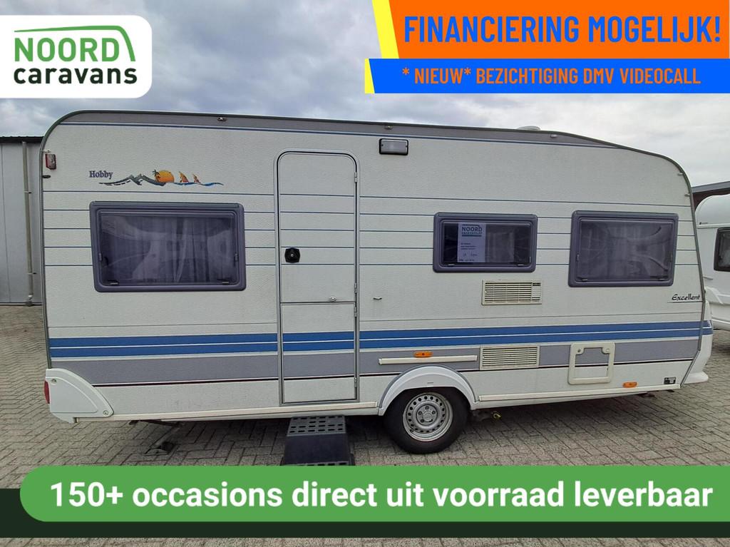 Hobby EXCELLENT 470 MOVER + VOORTENT + DWARSBED + FIETSENDR, Rondzit, Hobby, Bedrijf, 6 tot 7 meter