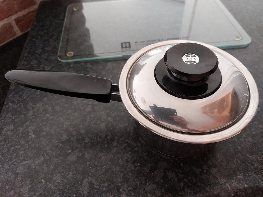 AMC steelpannetje, Huis en Inrichting, Keuken | Potten en Pannen, Ophalen of Verzenden, Glas, Pot, Bus of Blik