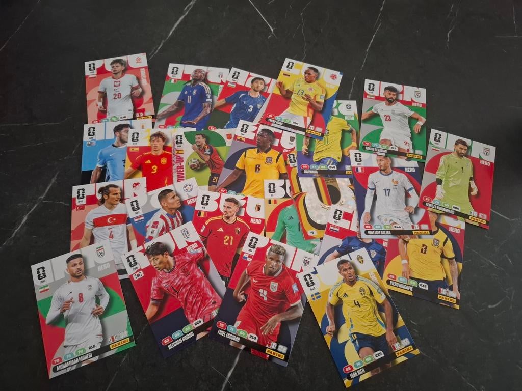 Panini Adrenalyn XL World Cup 2026 kaarten – ruilen/verkoop, Ophalen of Verzenden, Zo goed als nieuw, Meerdere plaatjes