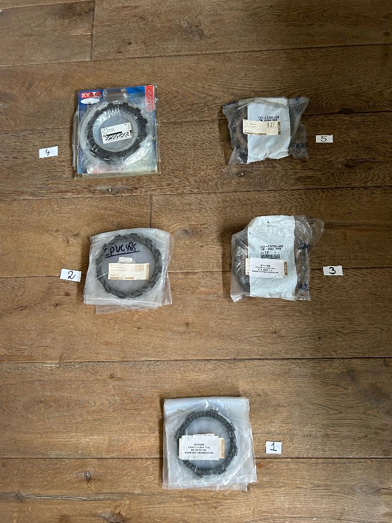 Koppelingsplaten (gevoerd) KX / KLX / KDX / KXF / RMZ, Motoren, Ophalen of Verzenden