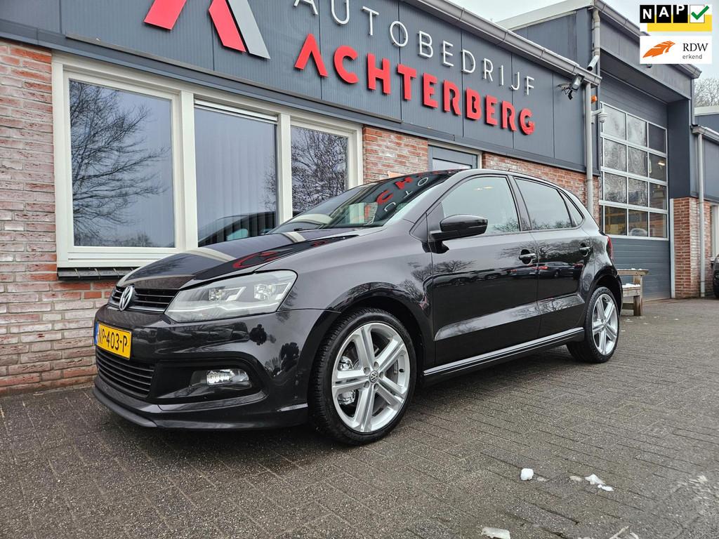 Volkswagen Polo 1.0 TSI Highline R-Line! LED! Carplay! Navig, Voorwielaandrijving, Euro 6, Zwart, Bedrijf