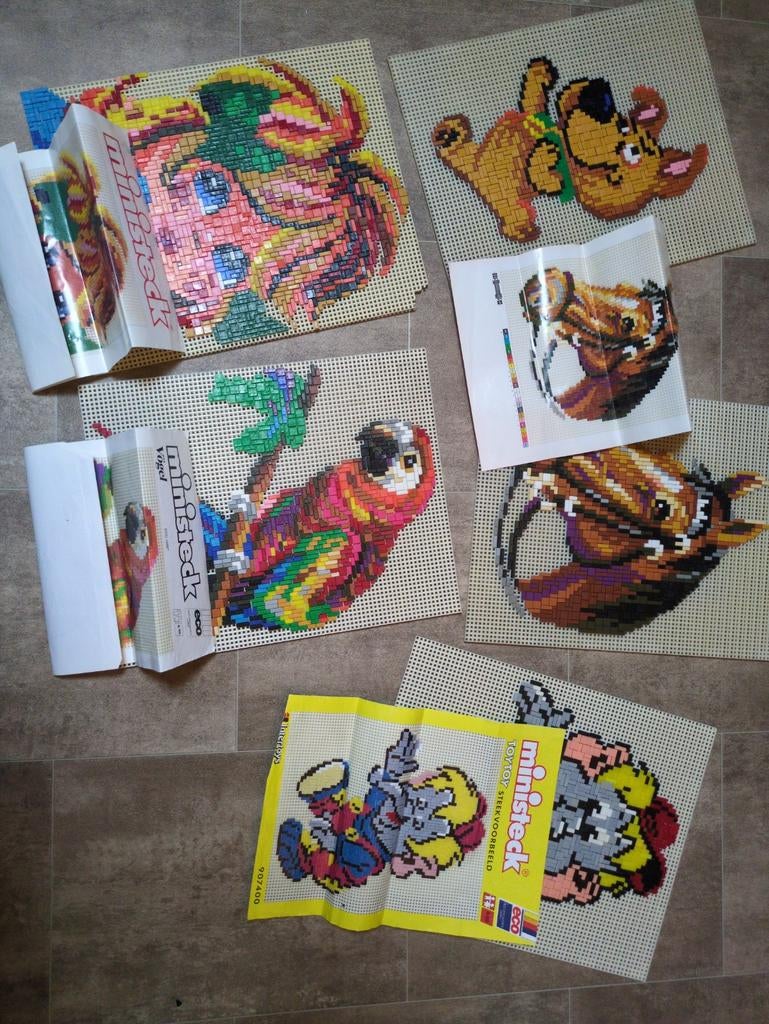 Ministeck Collectie: Diverse Afbeeldingen en Voorbeelden, Ophalen of Verzenden, Gebruikt, (Grond)plaat