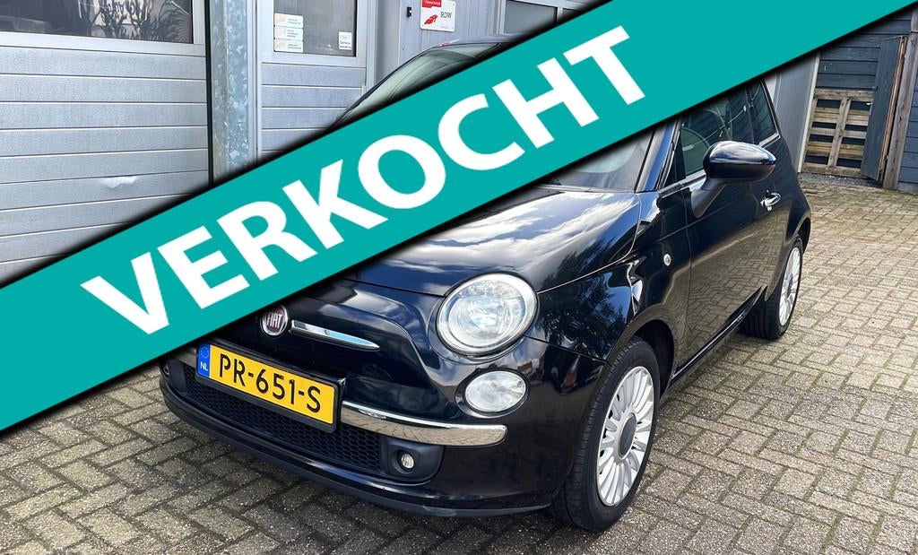Fiat 500 1.4-16V Pop 2009-Airco-Panorama-Velgen-New APK, Voorwielaandrijving, Euro 5, Gebruikt, 31 €/maand