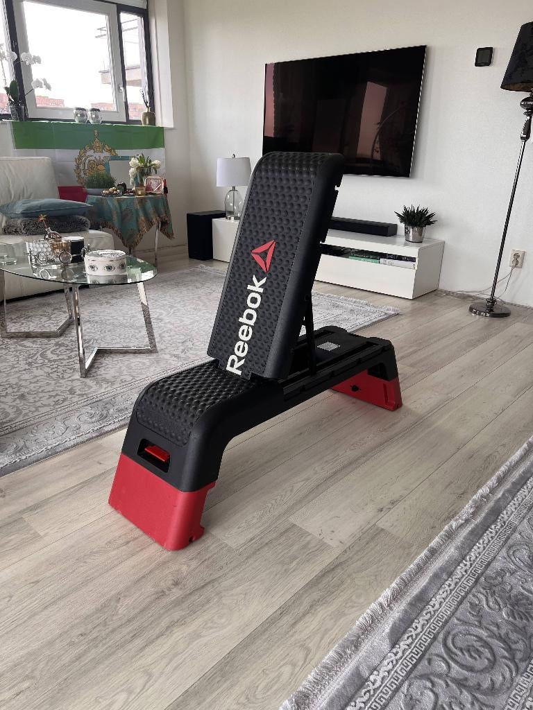 Reebok Deck fitness bank / step (rood), Ophalen, Zo goed als nieuw, Benen, Stepbank