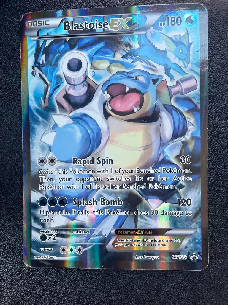 Pokémon Blastoise EX XY122 jumbo, Hobby en Vrije tijd, Verzamelkaartspellen | Pokémon, Ophalen of Verzenden, Gebruikt, Losse kaart