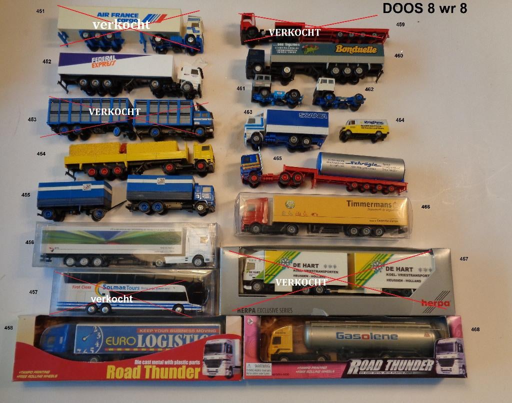 losse verkoop schaal 1op 87 modellen, Ophalen of Verzenden, Gebruikt, Bus of Vrachtwagen, Overige merken