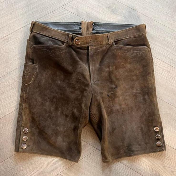 Prachtige lederhose, gemaakt van echt leer, Maat 56/58 (XL), Ophalen of Verzenden, Kleding, Overige thema's