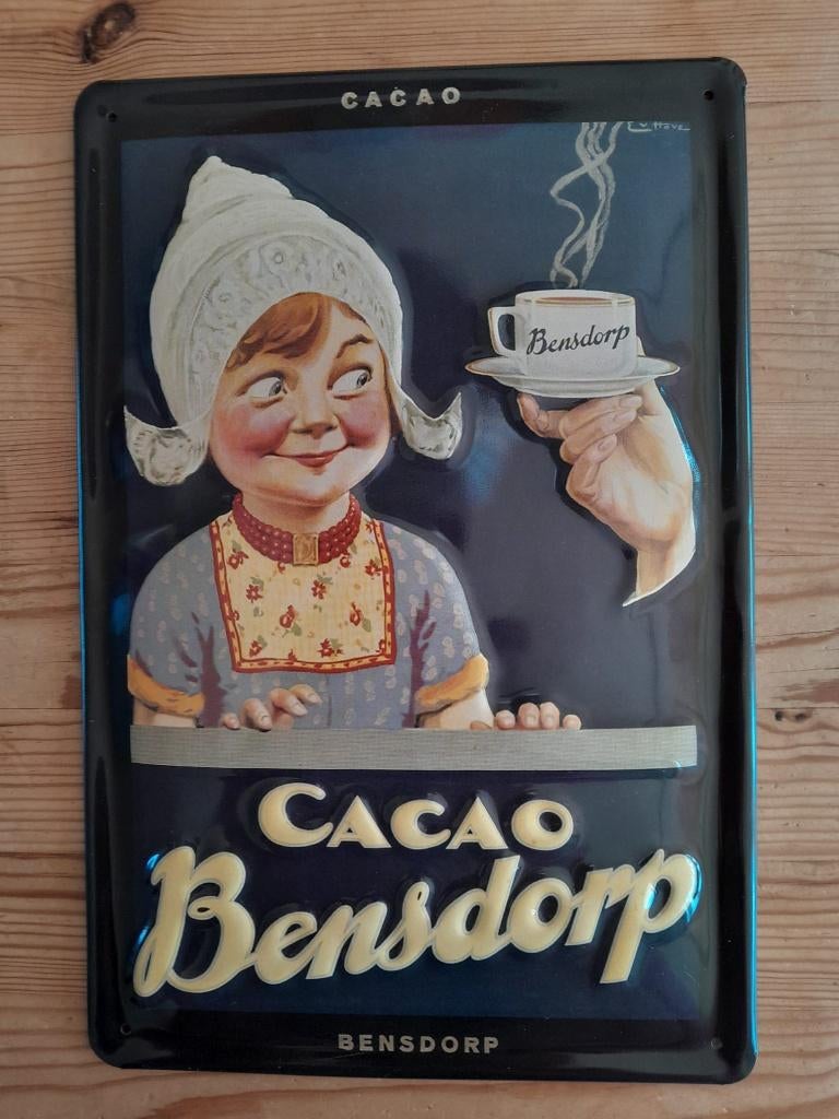 Bensdorp Reclame bord, Ophalen of Verzenden, Gebruikt, Reclamebord