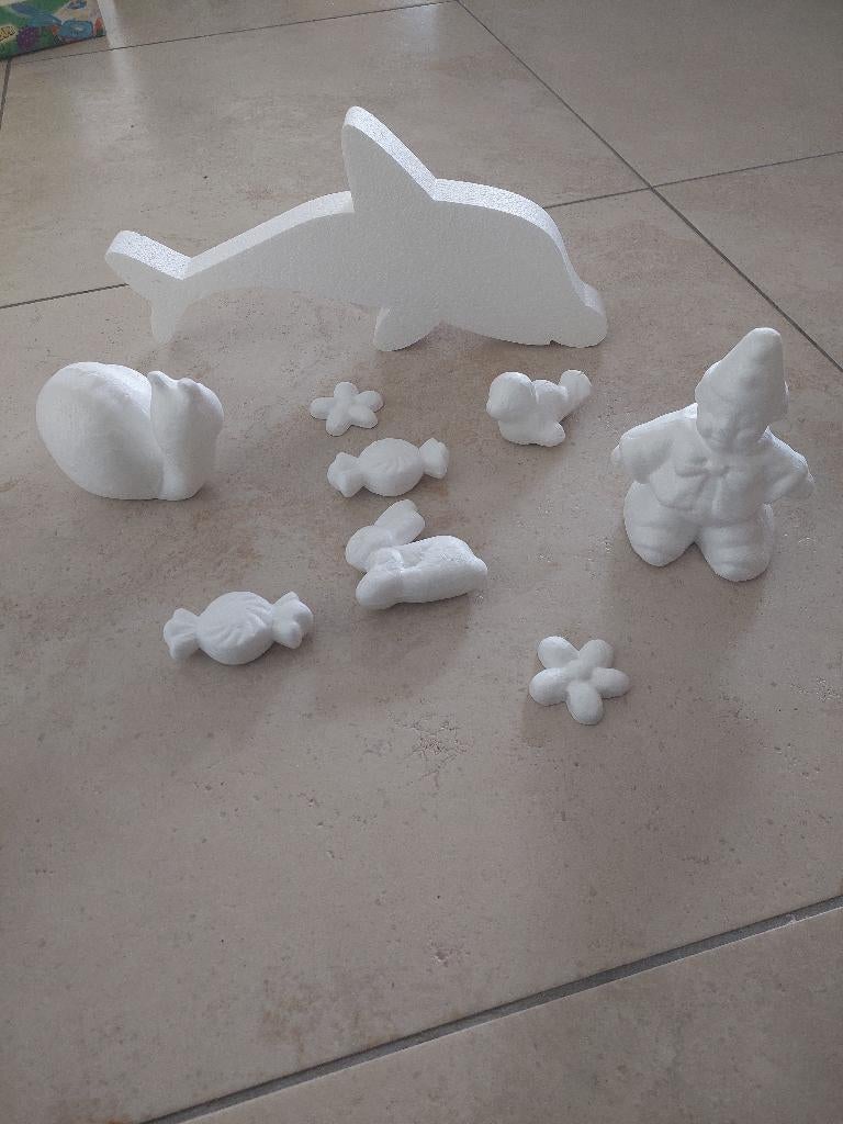 Piepschuim figuurtjes, Hobby en Vrije tijd, Knutselen, Nieuw, Knutselmateriaal, Overige materialen, Wit, Ophalen of Verzenden