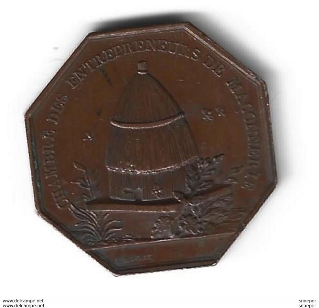 F med jE. Rogat chambre des entrepreneurs zie beschrijving, Verzenden, Frankrijk, Losse munt