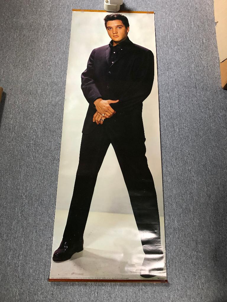 Elvis verzameling poster/lp's/cd's/singles/boek, Ophalen, Gebruikt, Overige typen