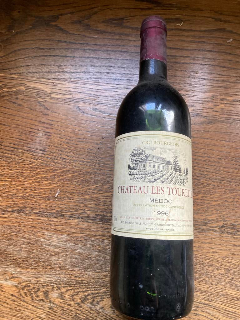 Chateau Les Tourelle Médoc 1996 Rode Wijn, Verzamelen, Wijnen, Gebruikt, Frankrijk, Ophalen of Verzenden, Rode wijn