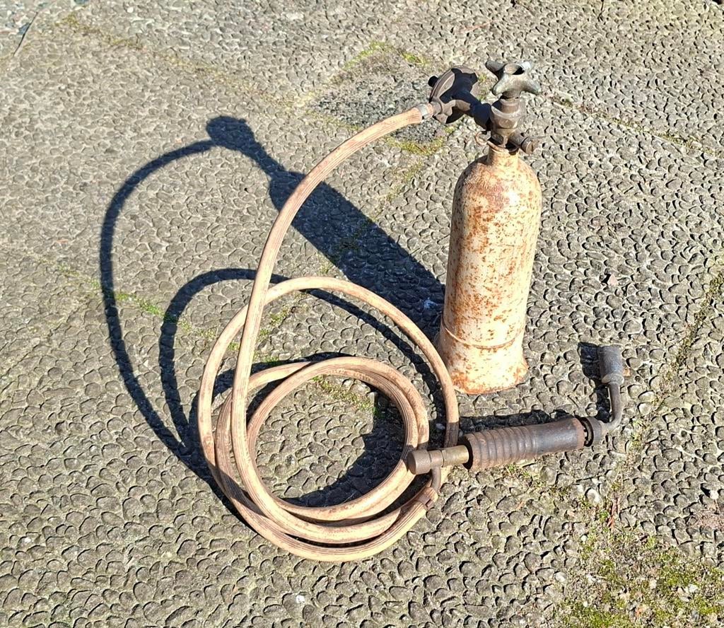 Karweifles met soldeer brander Ø 22 mm, Ophalen of Verzenden, Gebruikt, Minder dan 150 ampère, Overige typen