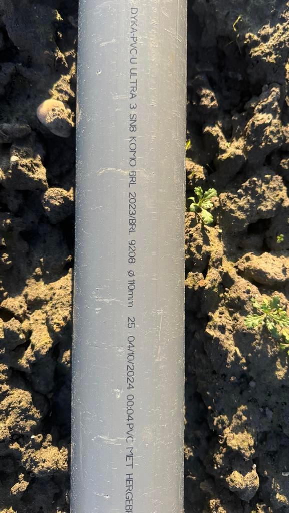 PVC buis 110mm,  SN 8,  5meter lengte, Ophalen, Pvc, Nieuw, 4 tot 6 meter