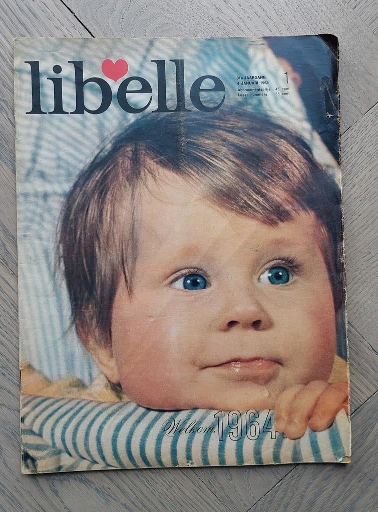 Vintage Tijdschrift Libelle 4 januari 1964, Verzamelen, Tijdschriften, Kranten en Knipsels, Ophalen of Verzenden, 1960 tot 1980