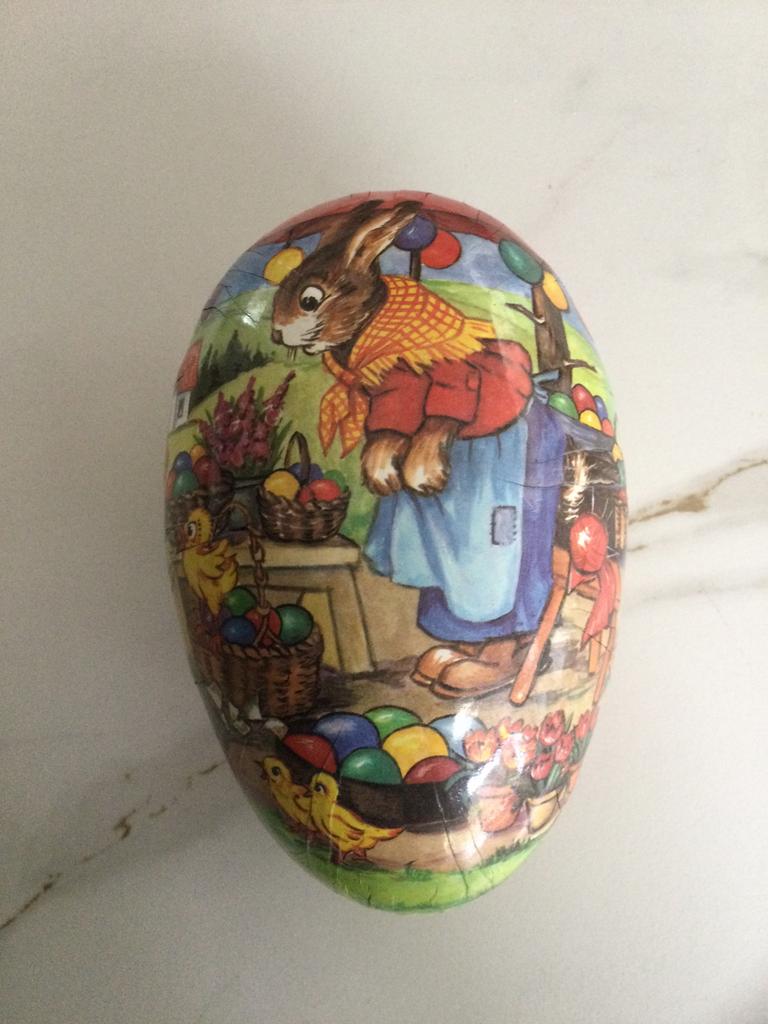 Paasei van karton 16 cm, Ophalen of Verzenden, Zo goed als nieuw