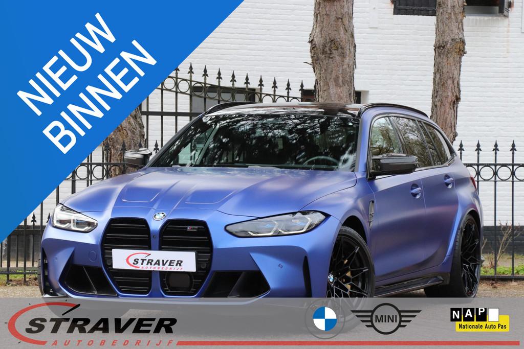 BMW 3-serie Touring M3 xDrive Competition |Carbon kuipstoele, Auto's, Automaat, Stof, Gebruikt, Blauw