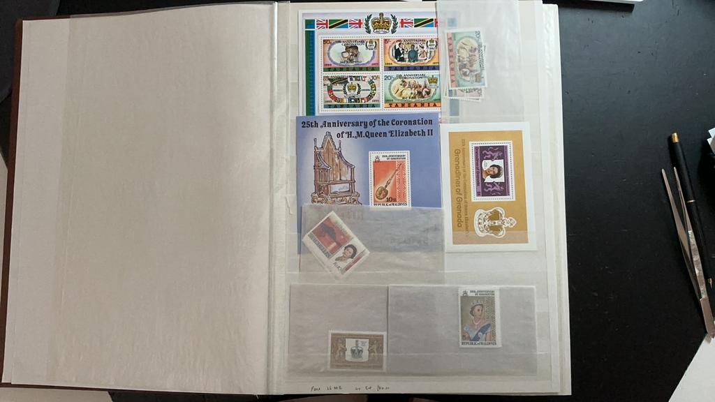 Engelse kolonies Coronation Elisabeth 25 jaar, Postzegels en Munten, Postzegels | Europa | UK, Verzenden