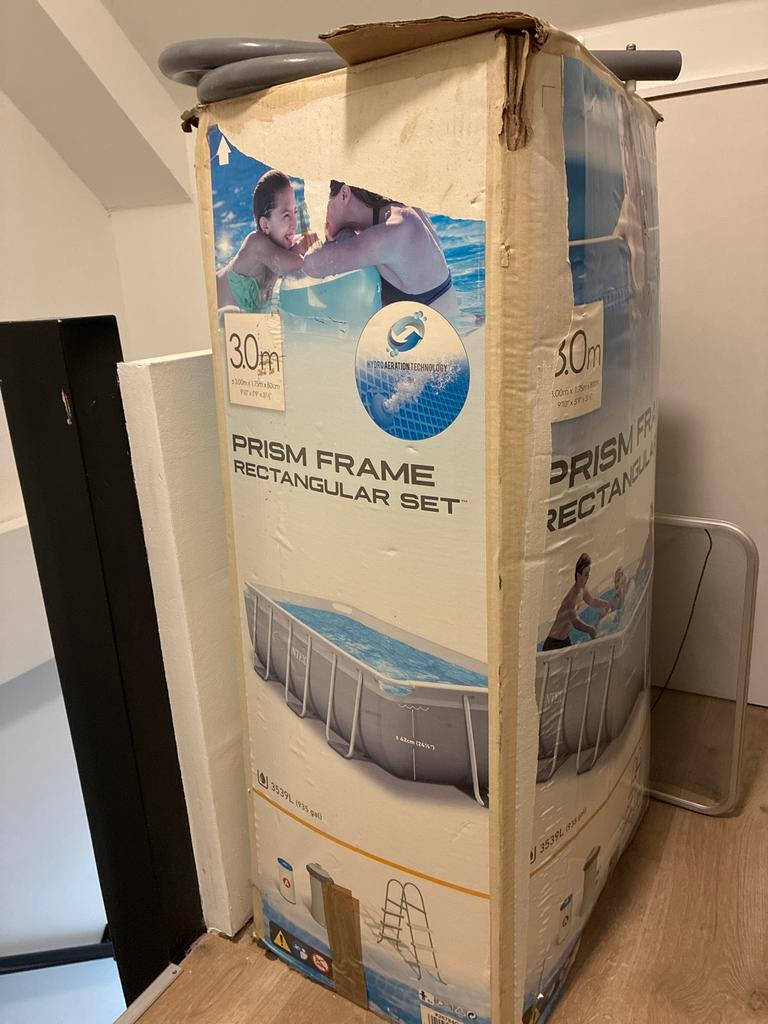 Intex Prism Frame Rechthoekig Zwembad 3.00m x 1.75m, Ophalen, Gebruikt, 80 tot 120 cm, Minder dan 200 cm