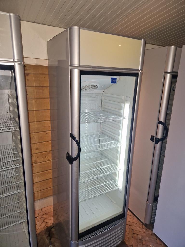 Glasdeur koelkast, 200 liter of meer, Ophalen, Zonder vriesvak, 160 cm of meer