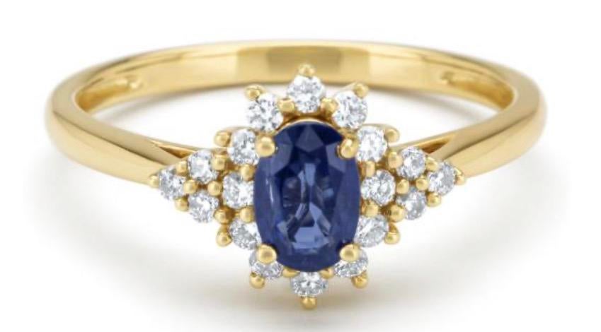 Diamond Point Eden gouden ring, Sieraden, Tassen en Uiterlijk, Nieuw, Ophalen of Verzenden, 17 tot 18, Dame