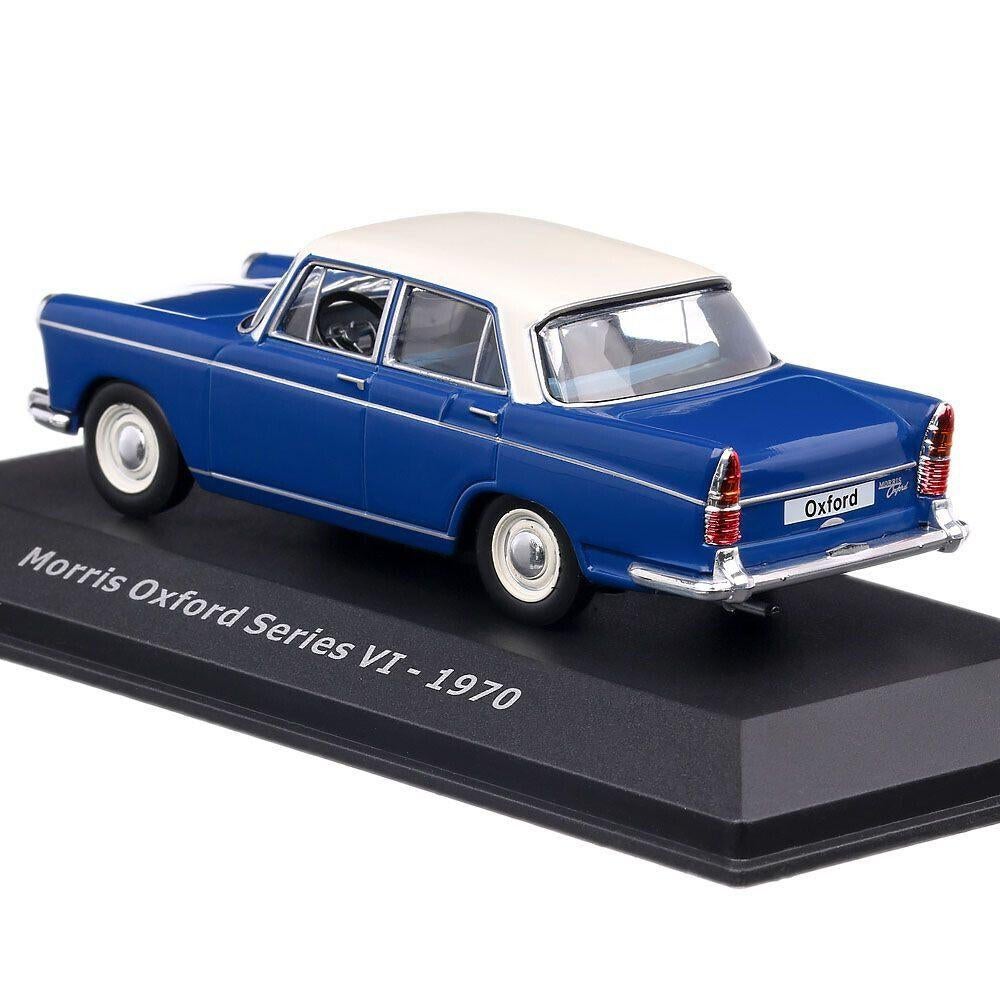 JSN Atlas 1:43 Morris Oxford serie VI 1970 blauw wit, Overige merken, -, Nieuw, Ophalen of Verzenden