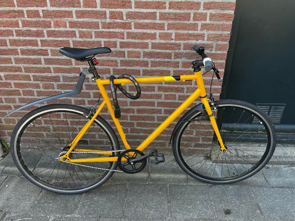 Elops stadsfiets single speed 500, Fietsen en Brommers, Fietsen | Heren | Sportfietsen en Toerfietsen, Zo goed als nieuw, Overige merken