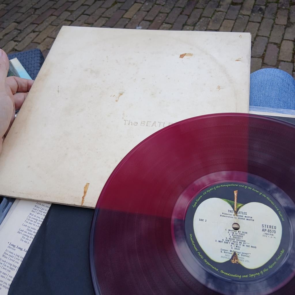 The Beatles - The White Album (Japanse rood vinyl persing ), Inclusief poster, Ophalen of Verzenden, 1960 - 1969, 12 inch