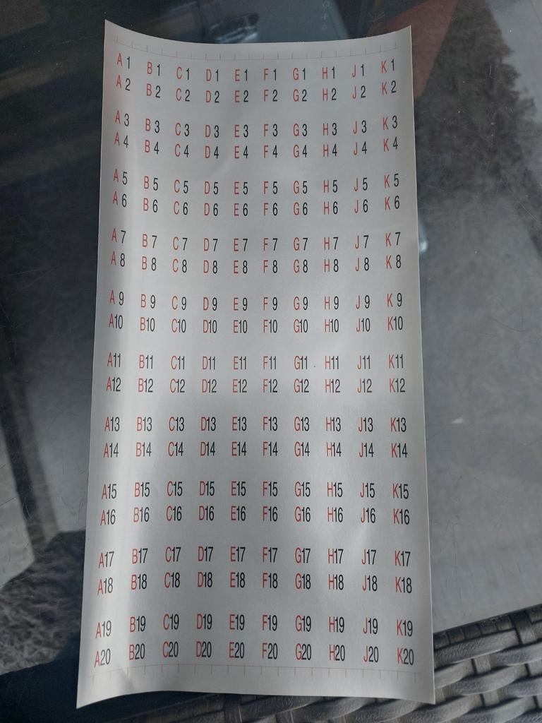 Ami H of i jukebox titelbordje belettering, Verzamelen, Automaten | Jukeboxen, Ophalen of Verzenden, 1950 tot 1960, Ami