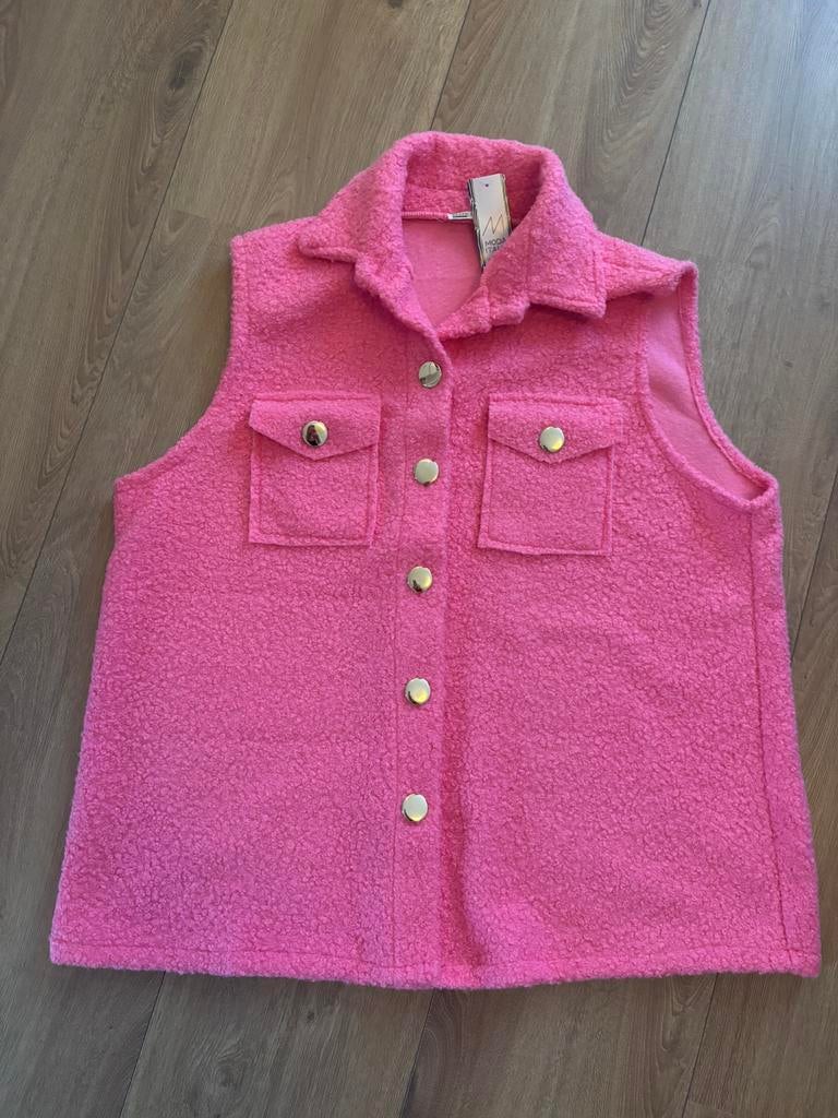 Bodywarmer/vest roze draagbaar van 38 t/m 46, Kleding | Dames, Bodywarmers, Ophalen of Verzenden, Nieuw, Maat 46/48 (XL) of groter