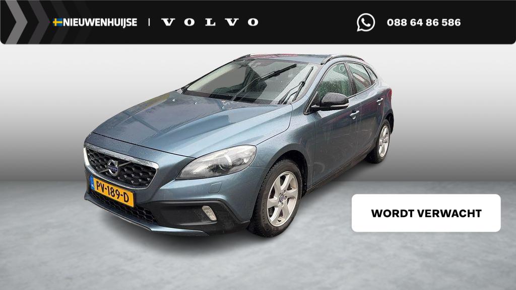 Volvo V40 Cross Country 1.6 T4 Momentum | RTI Navigatie | Bl, Zwart, 4 cilinders, Leder en Stof, Startonderbreker