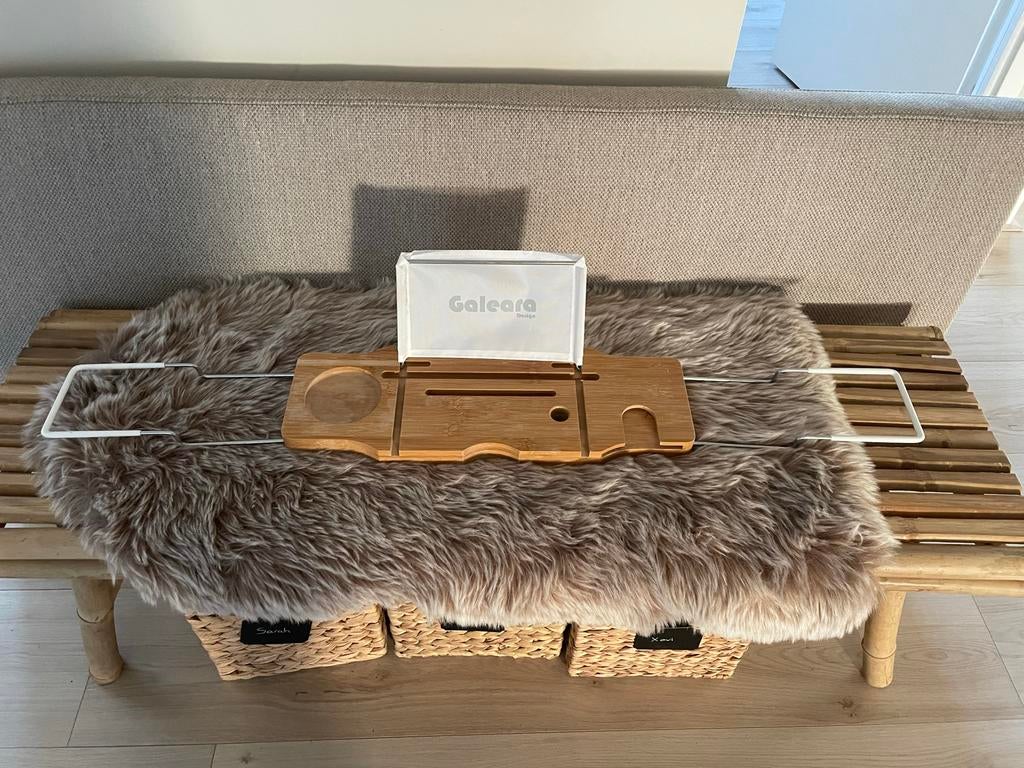 Houten badrekje met houder, Ophalen, Gebruikt, Bruin, Overige typen