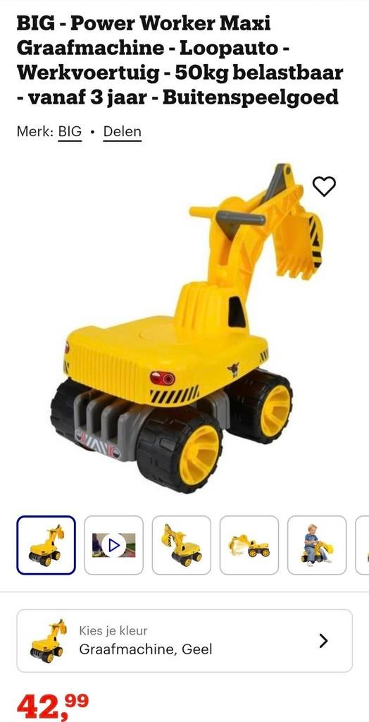 Graafmachine/ loopauto, Ophalen of Verzenden, Zo goed als nieuw