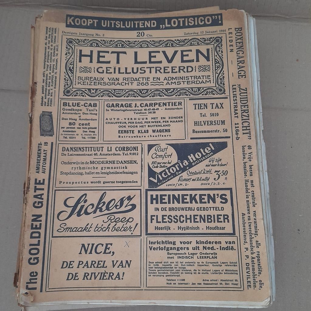 Kranten "Het Leven" 1935 (25) en 1936 (4), Boeken, Tijdschriften en Kranten, Ophalen of Verzenden, Gelezen, Krant