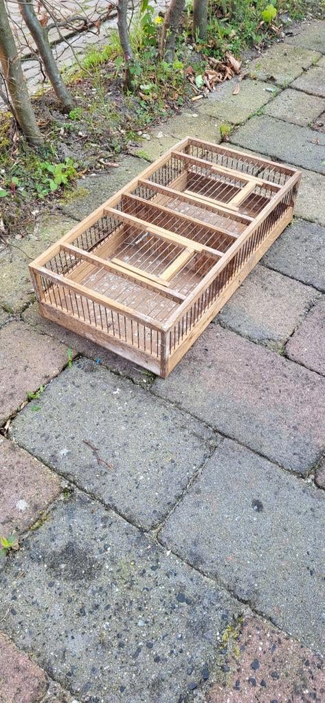 Houten transport kooi voor vogels, Ophalen, Gebruikt, Hout, Vogelkooi