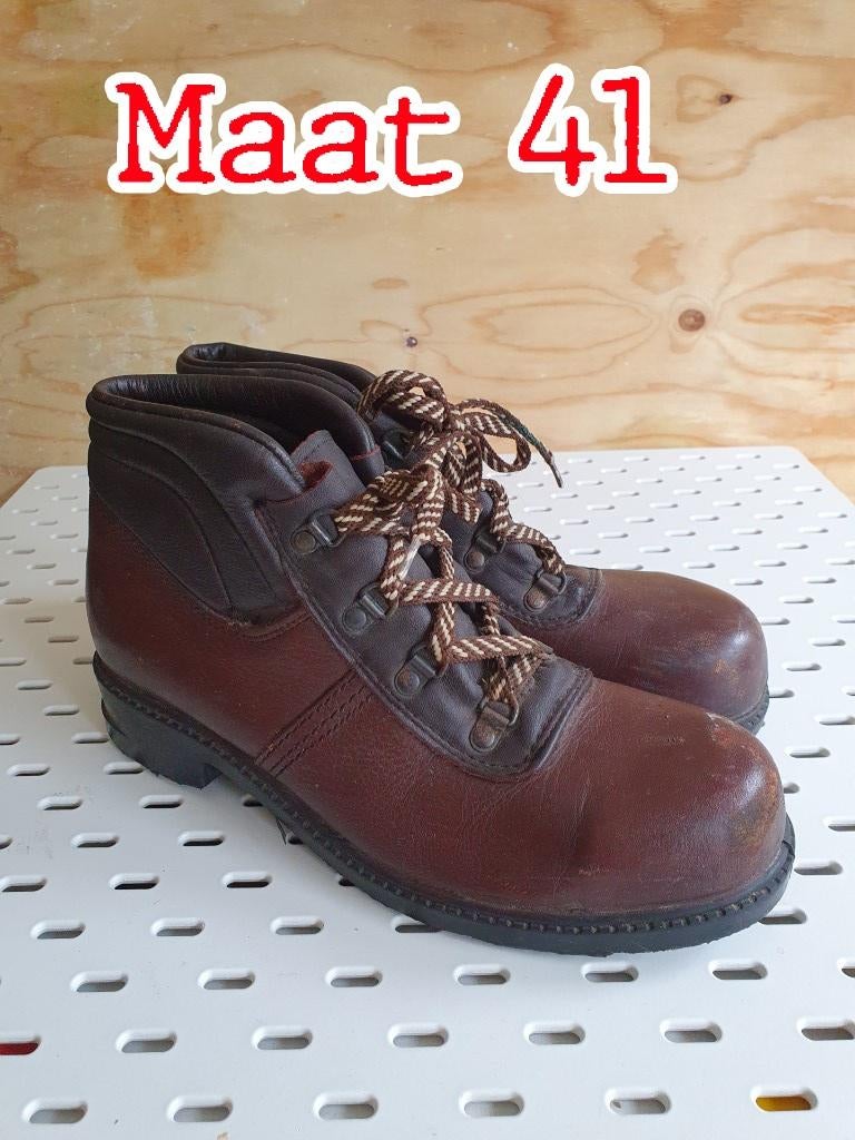 Bruine vintage werkschoenen maat 41, Verzenden