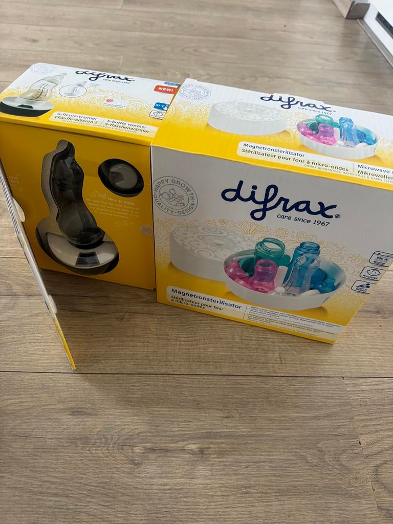 Difrax flessenverwarmer en magnetronsterilisator, Kinderen en Baby's, Ophalen, Gebruikt