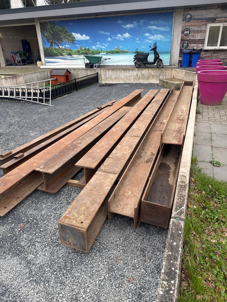 H-balken: Diverse soorten en afmetingen, Doe-het-zelf en Verbouw, Metalen, Ophalen of Verzenden, Gebruikt, IJzer