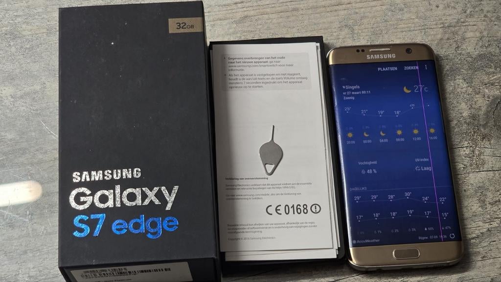 Samsung S7 edge 32gb gold, Gebruikt, Overige kleuren, Ophalen of Verzenden, Zonder simlock
