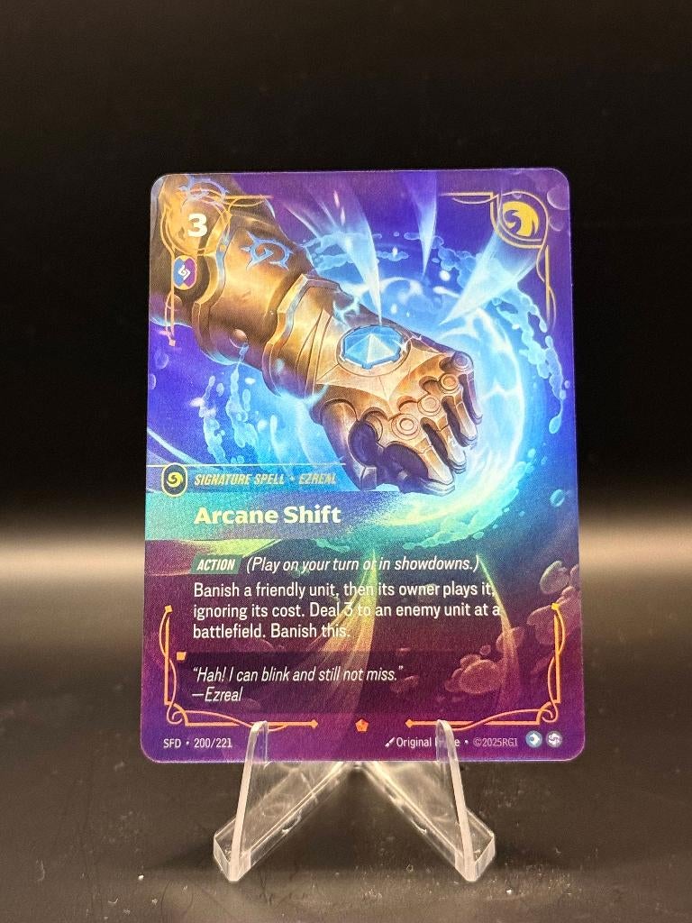 Arcane shift Riftbound	200/221	Engels	NM, Ophalen of Verzenden, Nieuw, Losse kaart, Foil